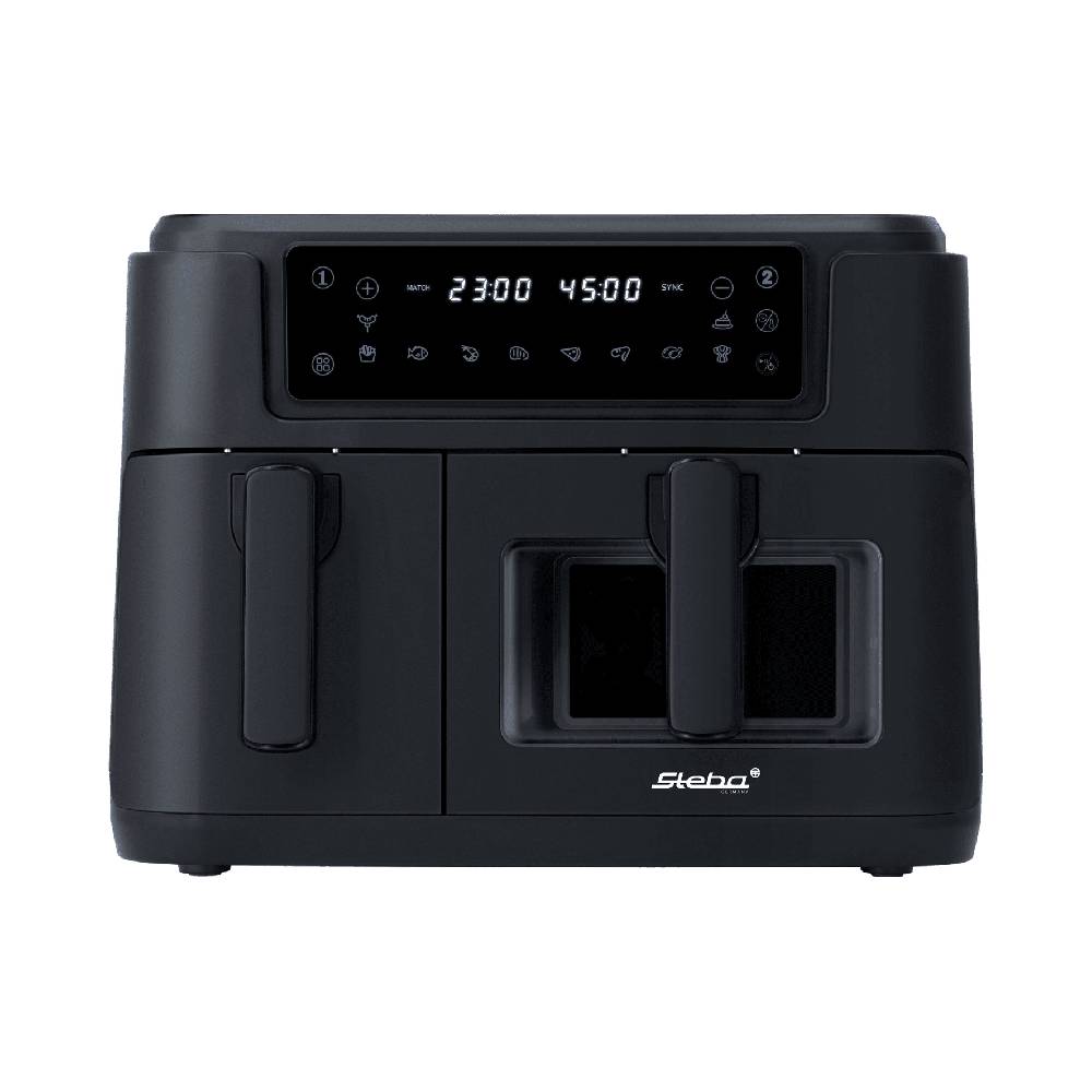 Steba Doppel-Heißluftfritteuse HF 9501 DUO BLACK Nur für heute