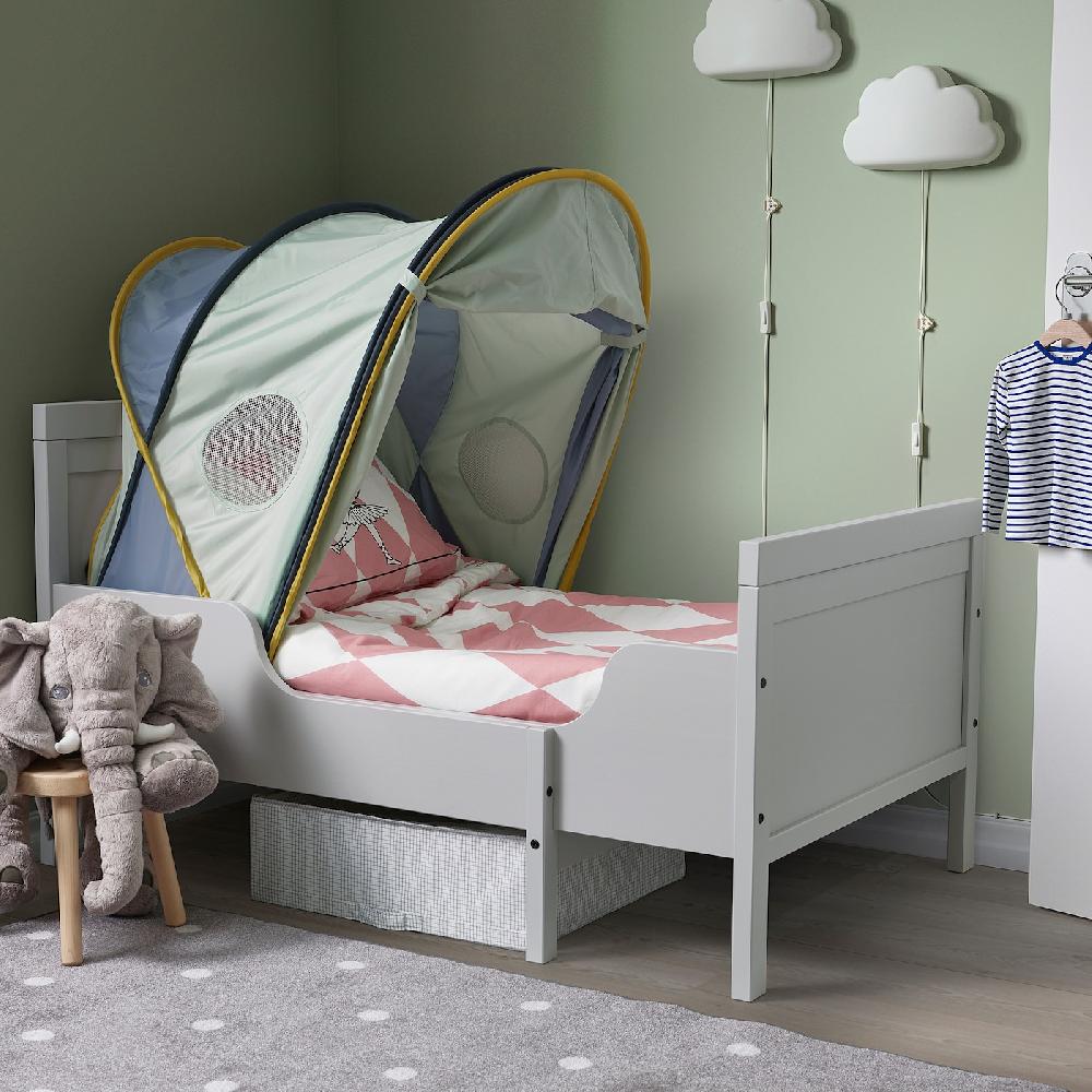 ﻿IKEA ELDFLUGA Baldachin blau/grün 70/80/90 Heißer Verkauf
