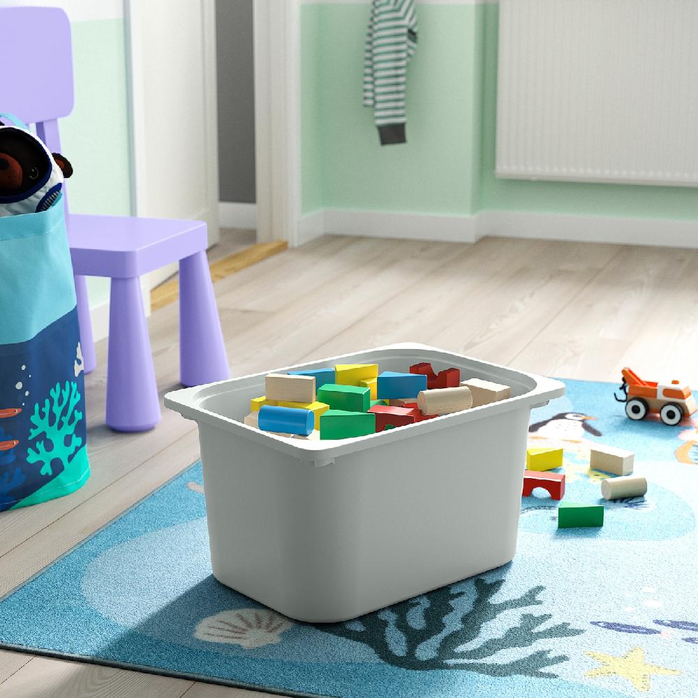 IKEA TROFAST Aufbewahrung mit Boxen weiß weiß/grau 99x44x56 cm Neueste Mode