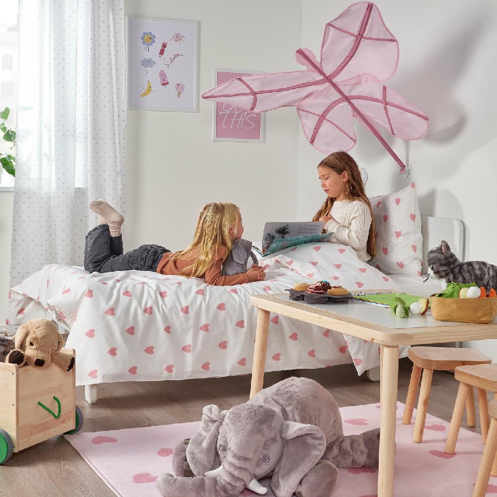 IKEA SNÖFINK Betthimmel Schmetterling/rosa Online Outlet