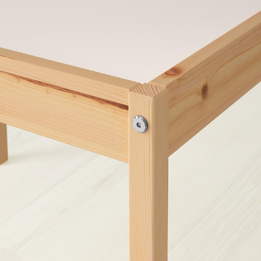 IKEA LÄTT Kindertisch mit 2 Stühlen weiß/Kiefer Saisonale Angebote
