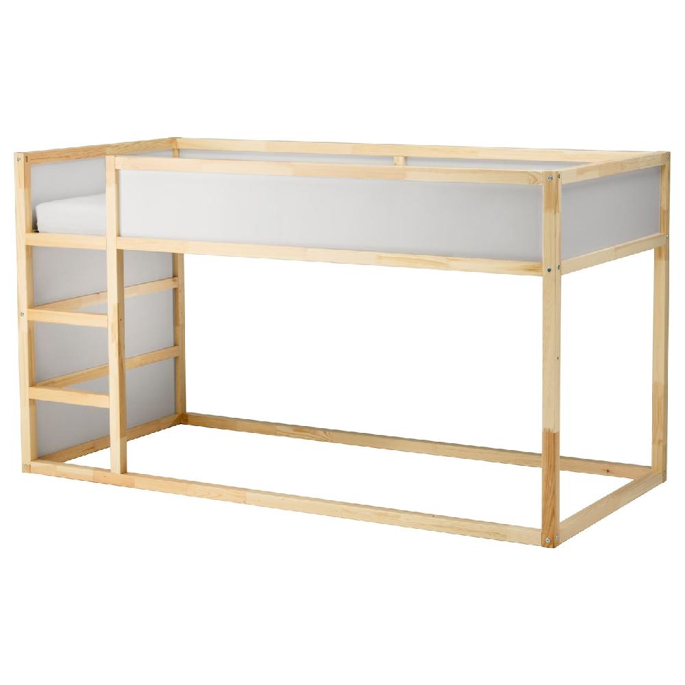 IKEA KURA Bett umbaufähig weiß/Kiefer 90x200 cm Räumungsverkauf