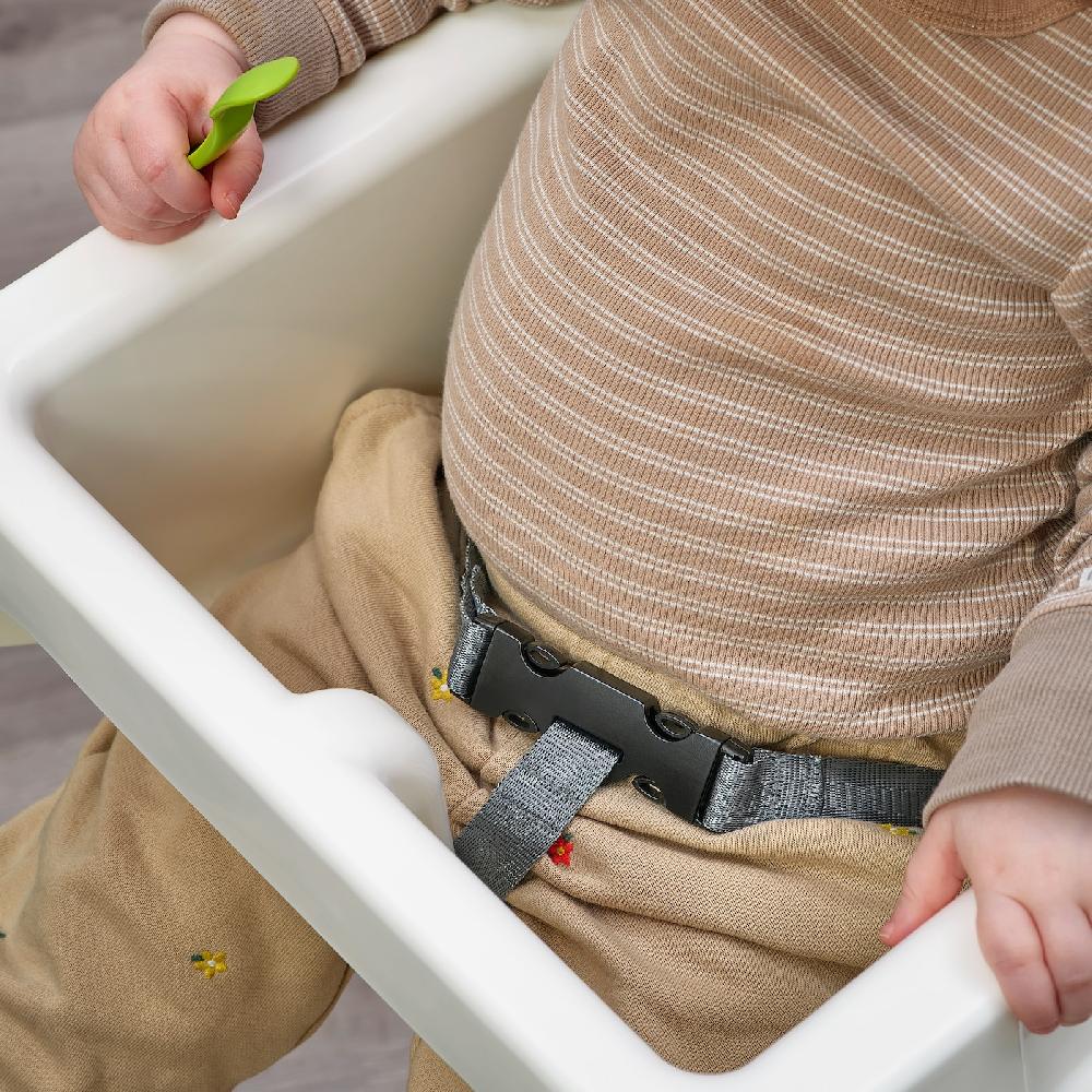 IKEA ANTILOP Kinderhochstuhl mit Tablett weiß/silberfarben Letzte 3 Tage