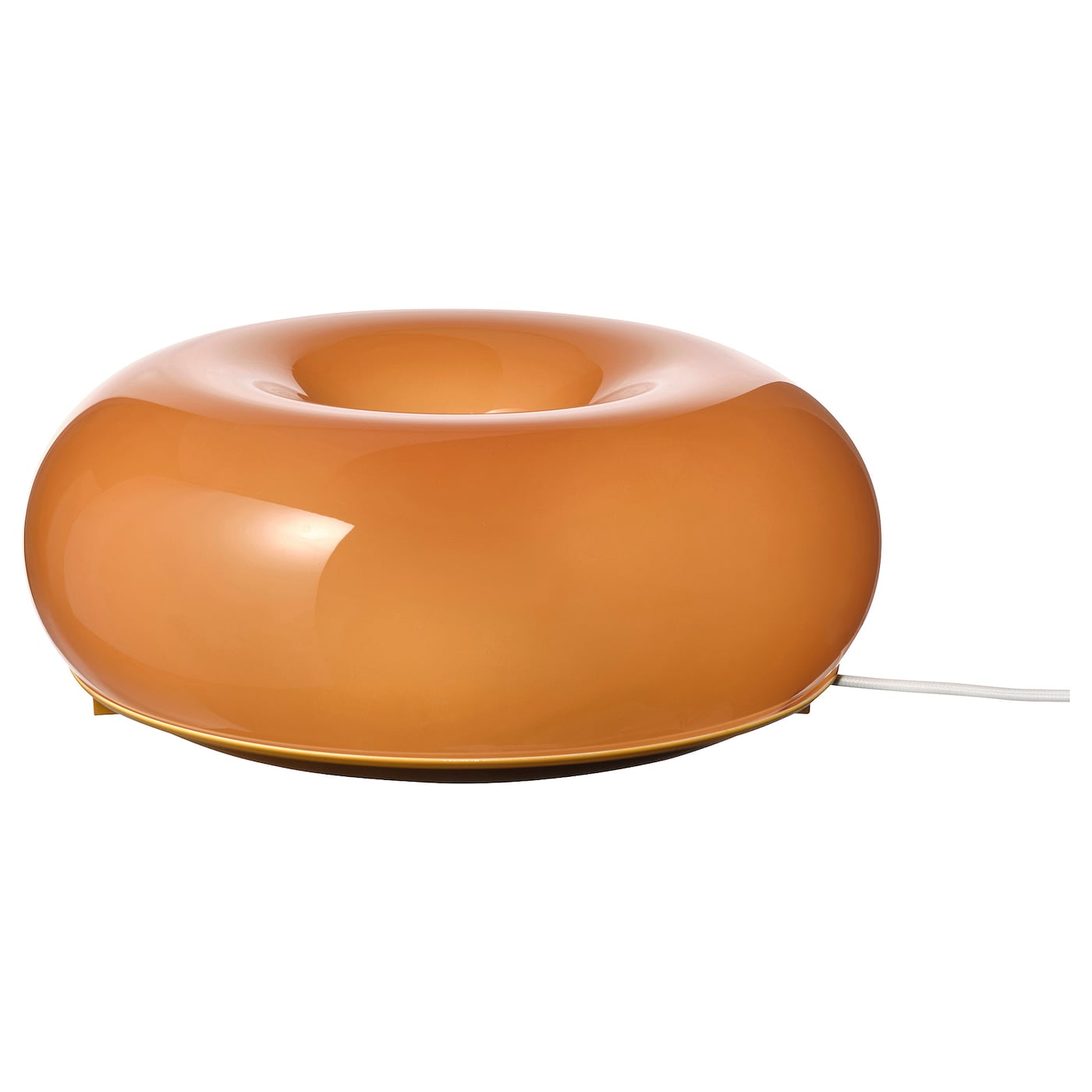 IKEA VARMBLIXT Tisch-/Wandleuchte LED orange Glas/rund 30 cm