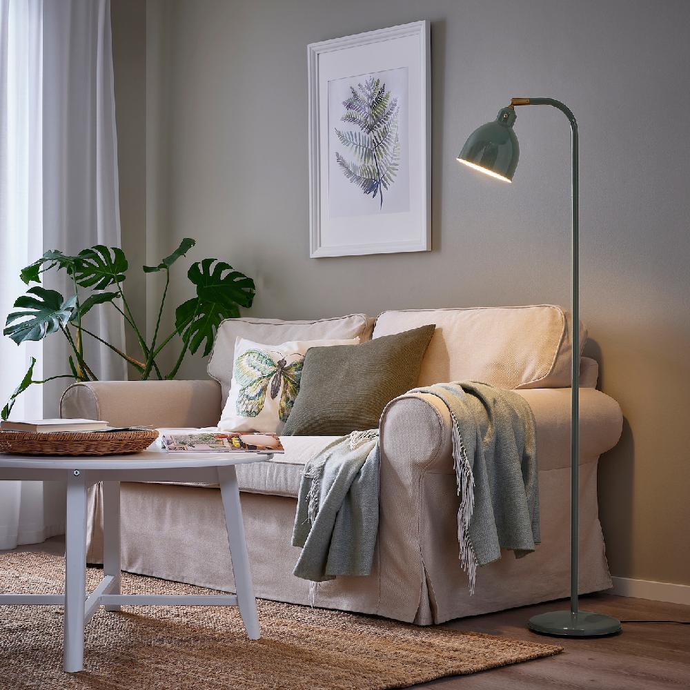 IKEA RÖDFLIK Stand-/Leseleuchte graugrün Nur für heute