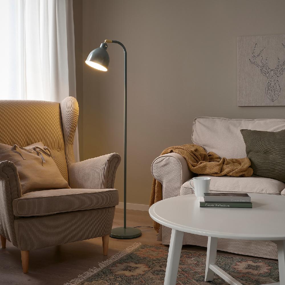 IKEA RÖDFLIK Stand-/Leseleuchte graugrün Nur für heute