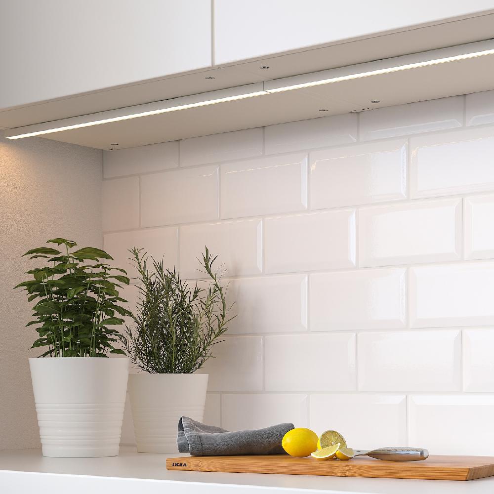 IKEA MITTLED LED-Lichtleiste für Arbeitsplatte dimmbar weiß 60 cm Super Rabatt