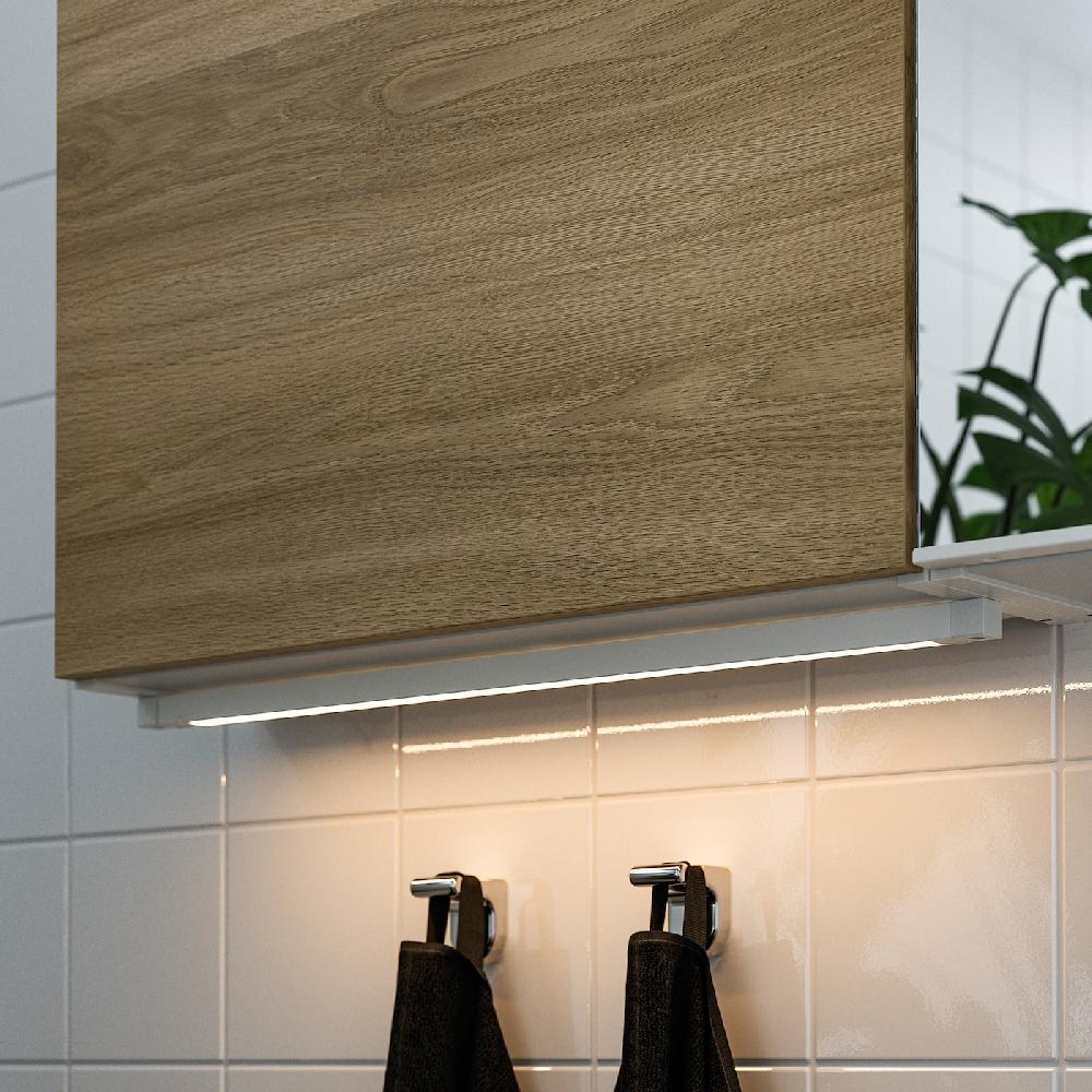 IKEA SILVERGLANS Lichtleiste LED für Bad dimmbar weiß 60 cm Begrenzt auf 3 Tage