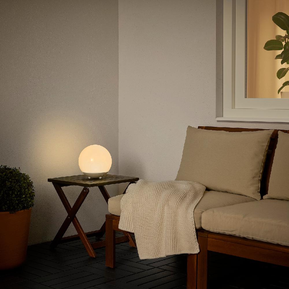 IKEA SOLVINDEN Solarstandleuchte. LED für draußen/rund weiß 50% Rabatt für begrenzte Zeit