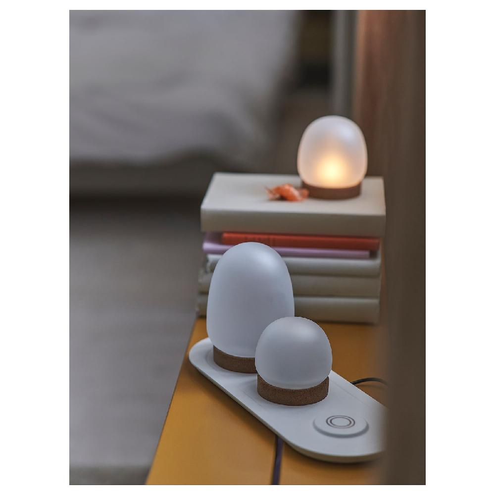 IKEA PRAKTSPIREA Dekobeleuchtungs-Set LED 4-tlg. mit Ladepad Outlet