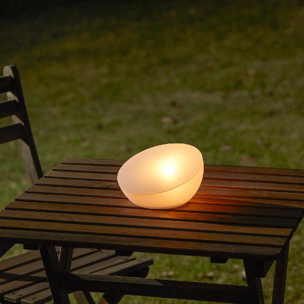 IKEA SOLVINDEN Solarleuchte LED für draußen/Halbkugel weiß Auslauf