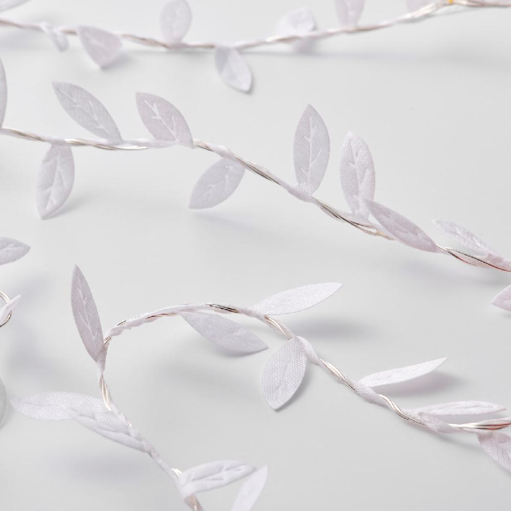 IKEA FRÖJDA Lichterkette (40) LED batteriebetrieben Blatt/weiß Hotsell