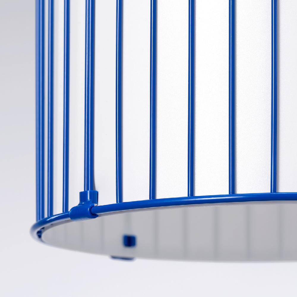 IKEA SOLVINDEN Hängeleuchte blau 48 cm im Angebot