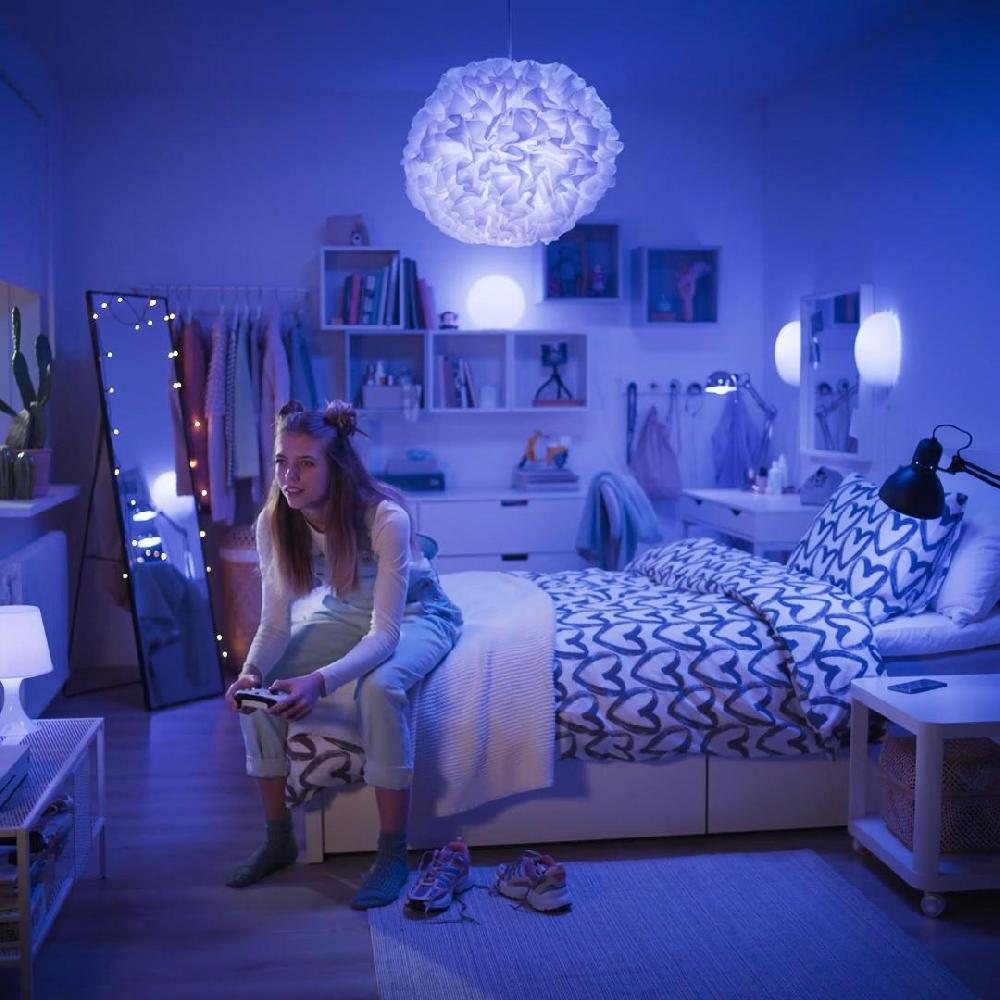 IKEA TRÅDFRI Starter-Set smart kabellos dimmbar/Farb- und Weißspektrum E27 Fabrikverkauf
