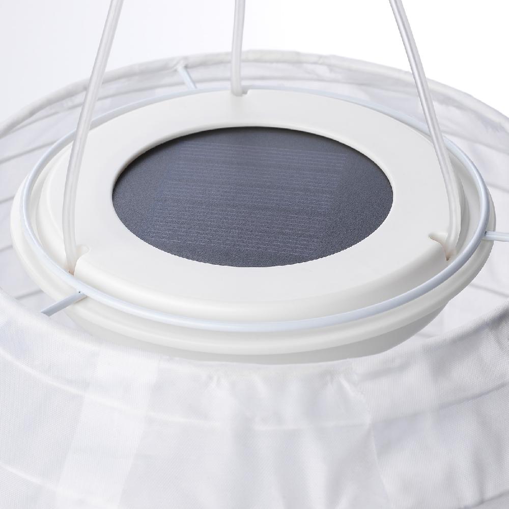IKEA SOLVINDEN Solarhängeleuchte LED für draußen/rund weiß 22 cm Großer Ausverkauf