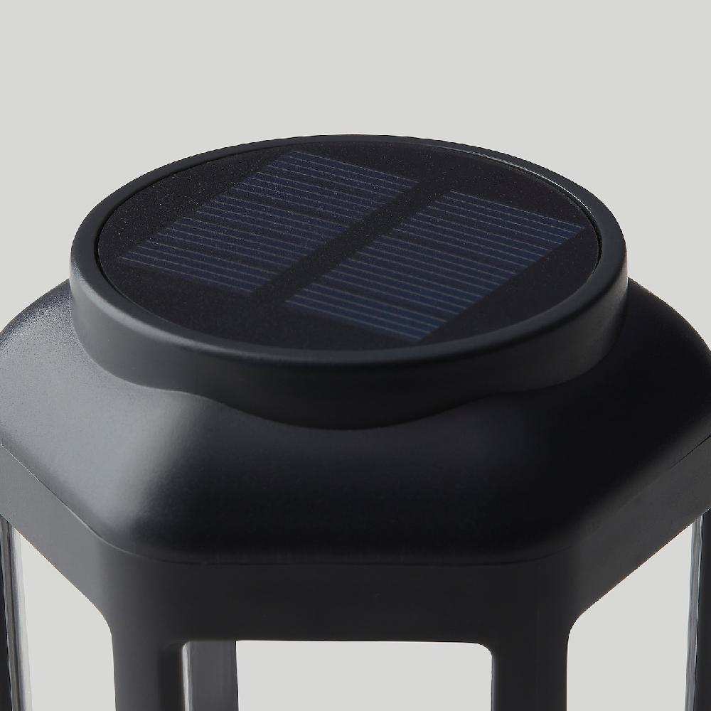 IKEA SOLVINDEN Solar-Erdspieß LED für draußen/klar schwarz Exklusivangebot