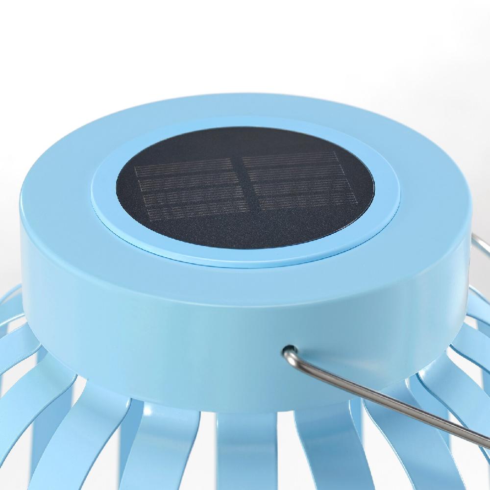 IKEA SOLVINDEN Solarstandleuchte. LED blau/Streifen 42 cm Preisnachlass