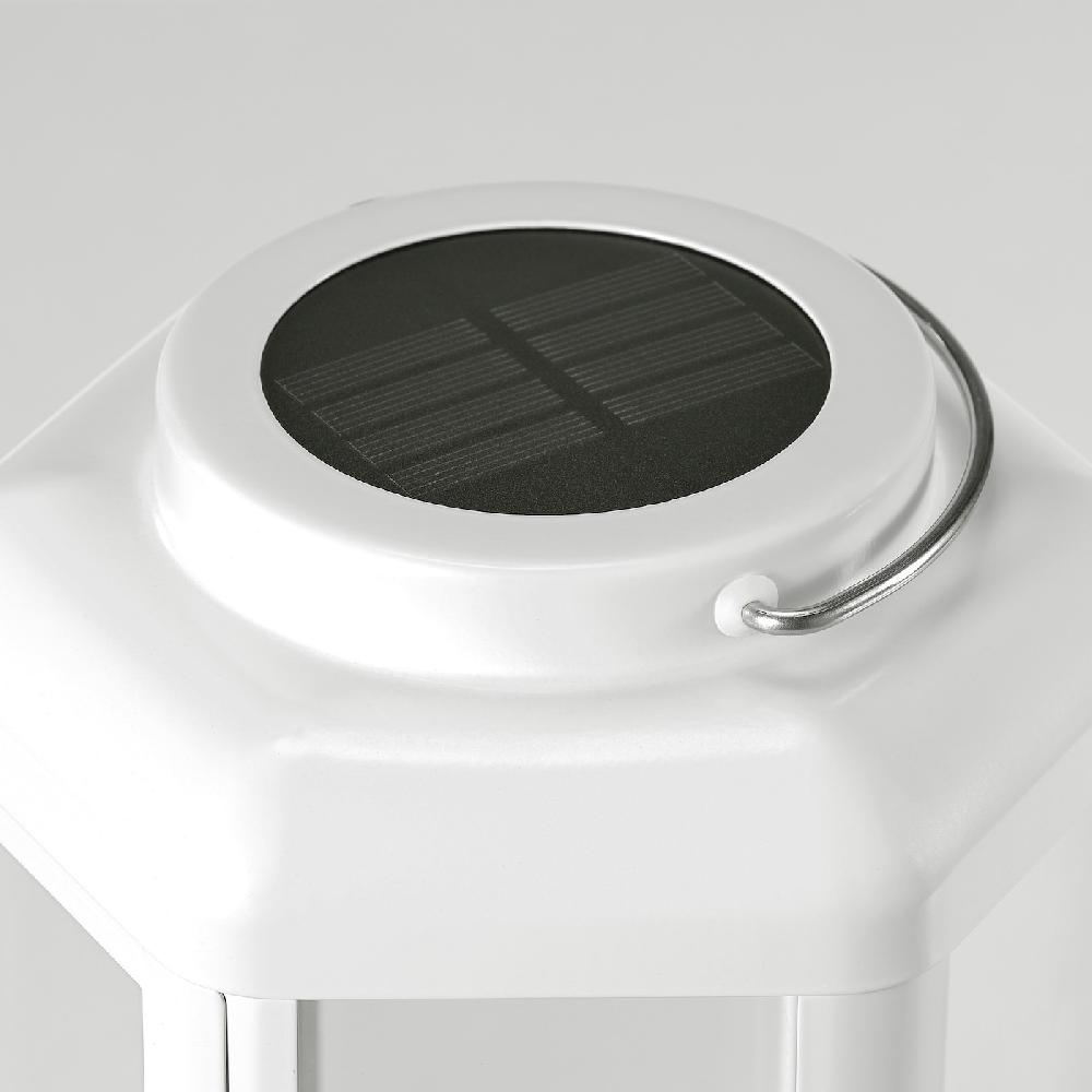 IKEA SOLVINDEN Solartischleuchte LED Laterne/weiß 28 cm Vatertagsangebot