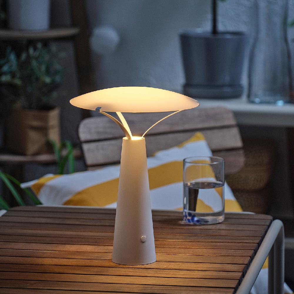 IKEA SOLVINDEN Tischleuchte batteriebetrieben/weiß 30 cm Valentinstagsangebot