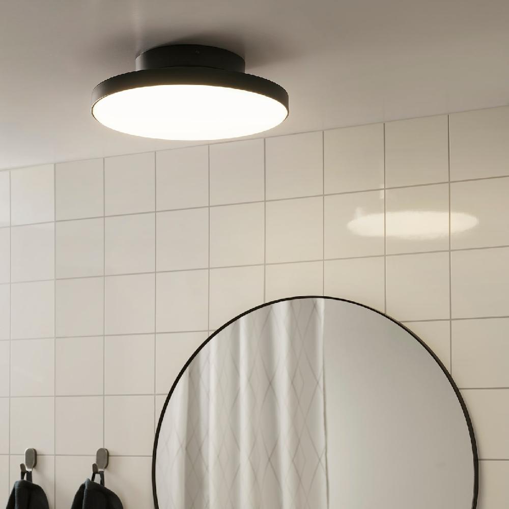 IKEA KABOMBA Deckenleuchte LED mattiert/schwarz 36 cm Neueste Mode