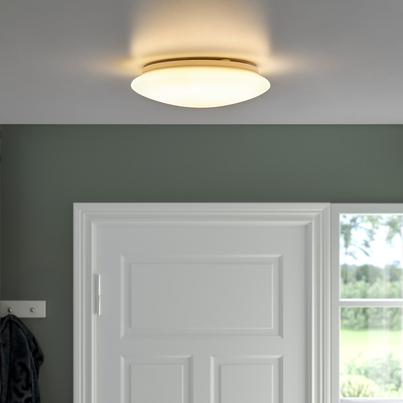 IKEA BARLAST Decken-/Wandleuchte LED weiß 25 cm Exklusive Angebote