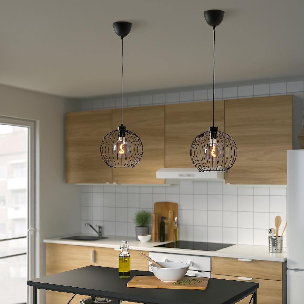 IKEA MOLNART LED-Leuchtmittel E27 140 lm rund Klarglas grau 125 mm Tägliche Deals