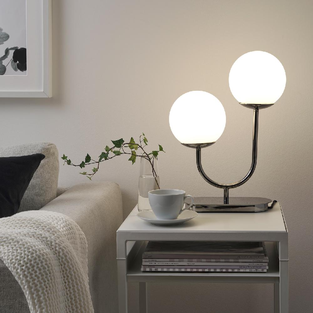 IKEA SOLHETTA LED-Leuchtmittel E14 806 lm dimmbar/rund opalweiß 45 mm Tiefpreis