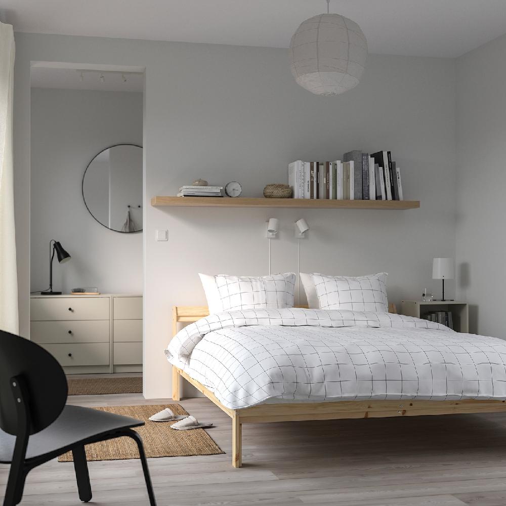 IKEA NEIDEN Bettgestell Kiefer 140x200 cm Riesige Rabatte