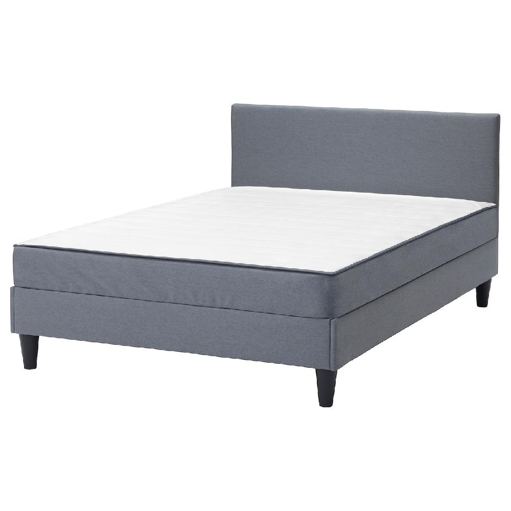 IKEA SÄBÖVIK Boxbett komplett fest/Vissle grau 140x200 cm