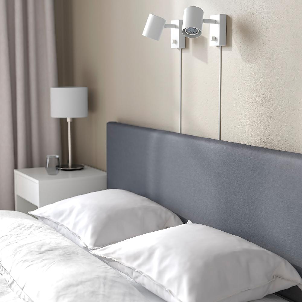 IKEA SÄBÖVIK Boxbett komplett fest/Vissle grau 140x200 cm Fabrikladen