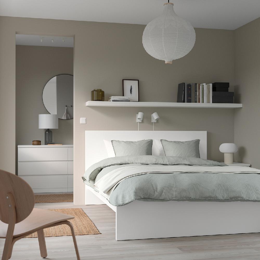 IKEA MALM Bettgestell hoch weiß 140x200 cm Begrenzt auf 3 Tage