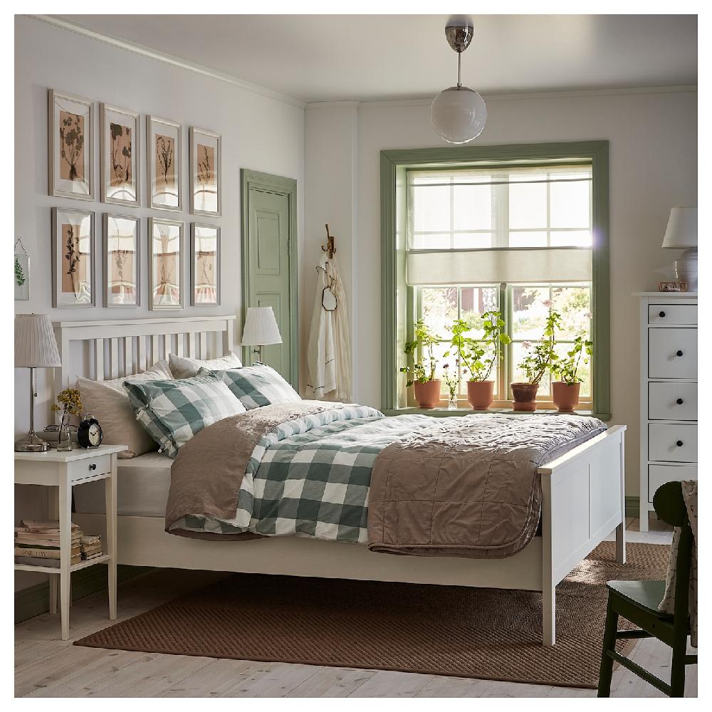IKEA HEMNES Bettgestell weiß gebeizt 180x200 cm Speichern exportieren