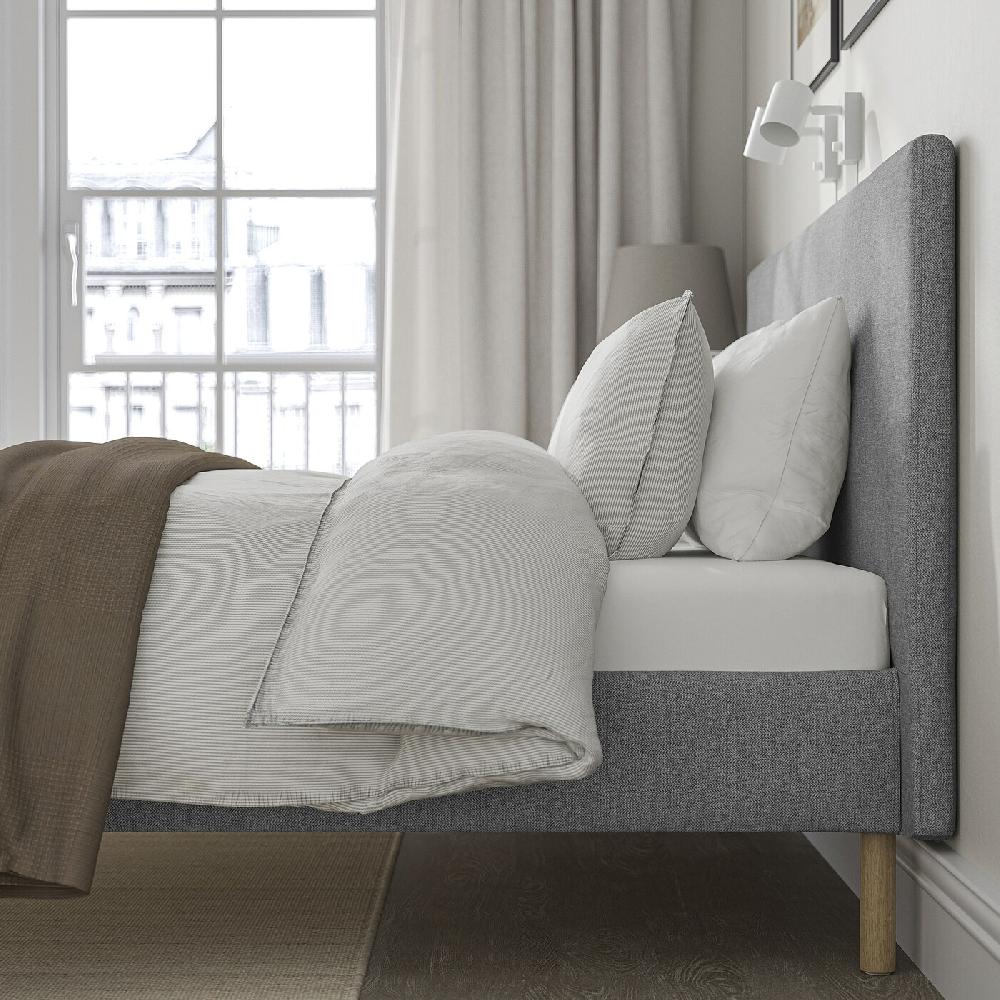 IKEA TÄRNKULLEN Bettgestell gepolstert Tibbleby beige/grau 140x200 cm Black Friday Preise