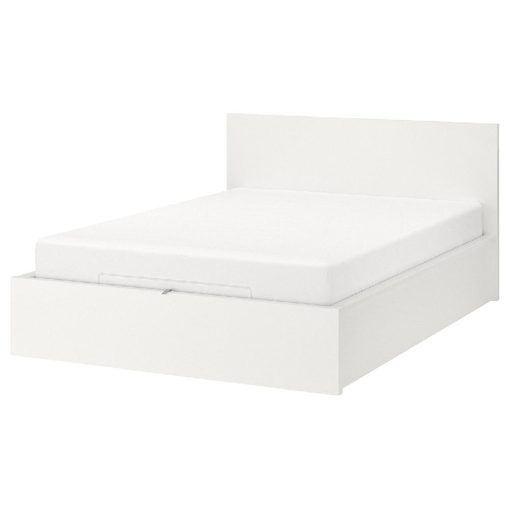 IKEA MALM Bettgestell mit Aufbewahrung weiß 140x200 cm