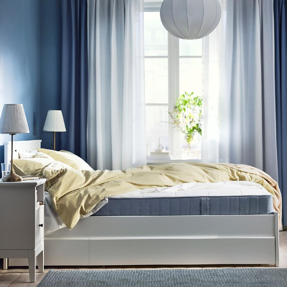 IKEA VESTMARKA Federkernmatratze mittelfest/hellblau 140x200 cm Online