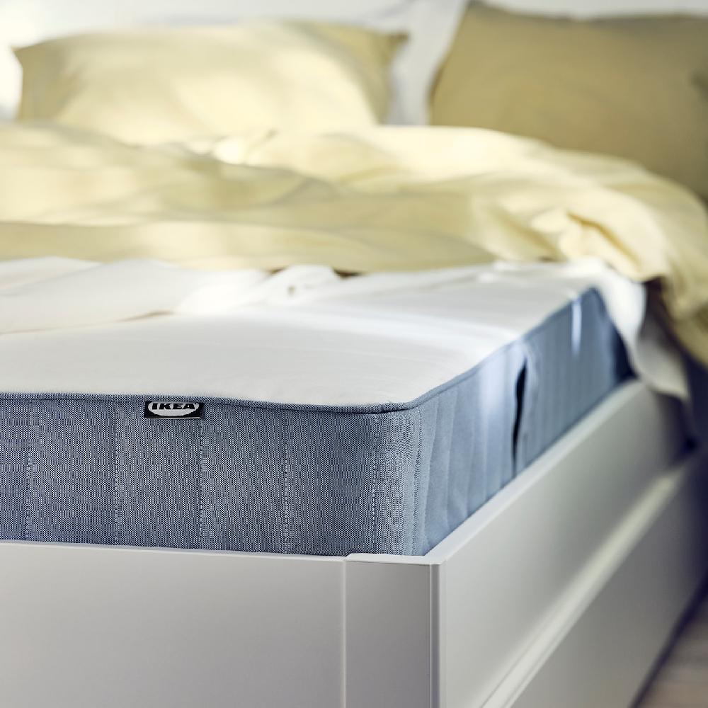 IKEA VESTMARKA Federkernmatratze mittelfest/hellblau 140x200 cm Online