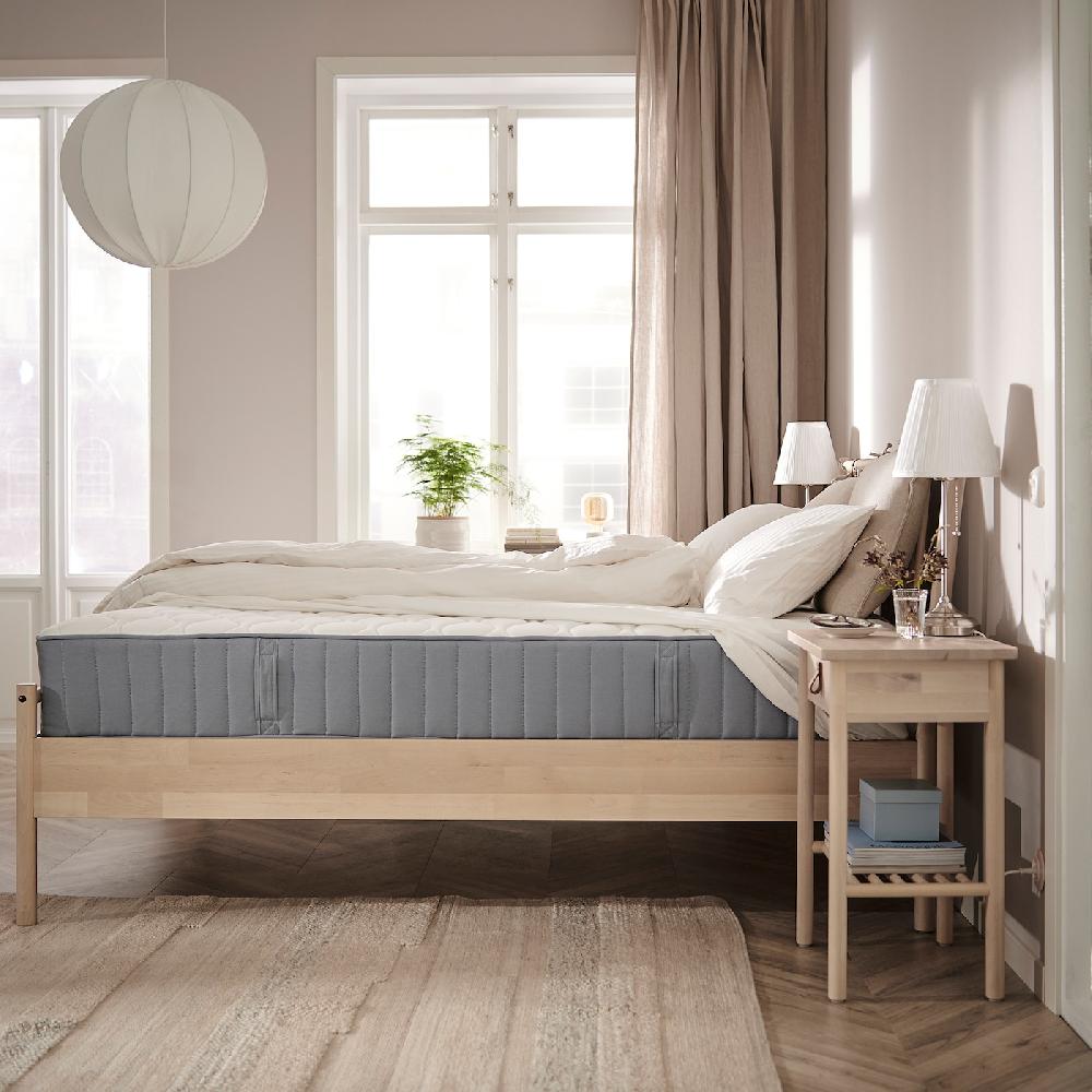 IKEA VÅGSTRANDA Taschenfederkernmatratze fest/hellblau 180x200 cm Hotsell