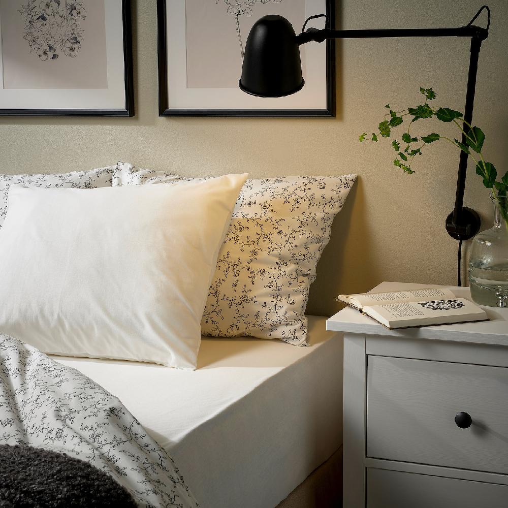 IKEA VÅRVIAL Spannbettlaken weiß 140x200 cm Fabrikverkauf