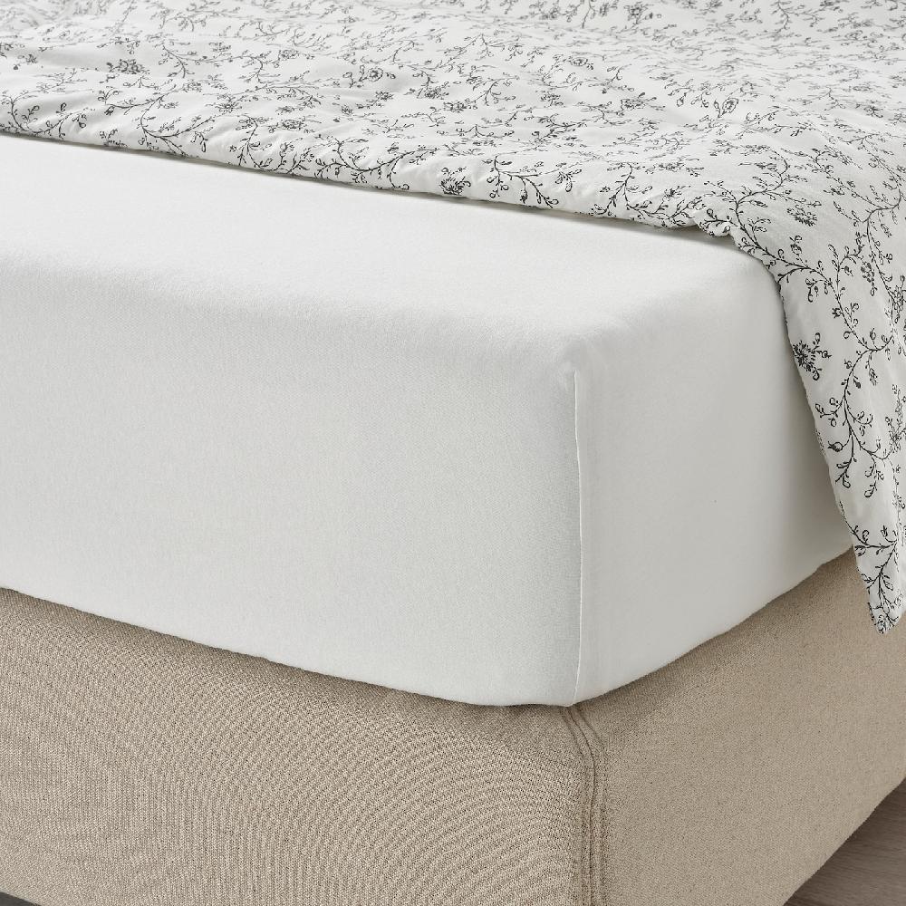 IKEA VÅRVIAL Spannbettlaken weiß 140x200 cm Fabrikverkauf
