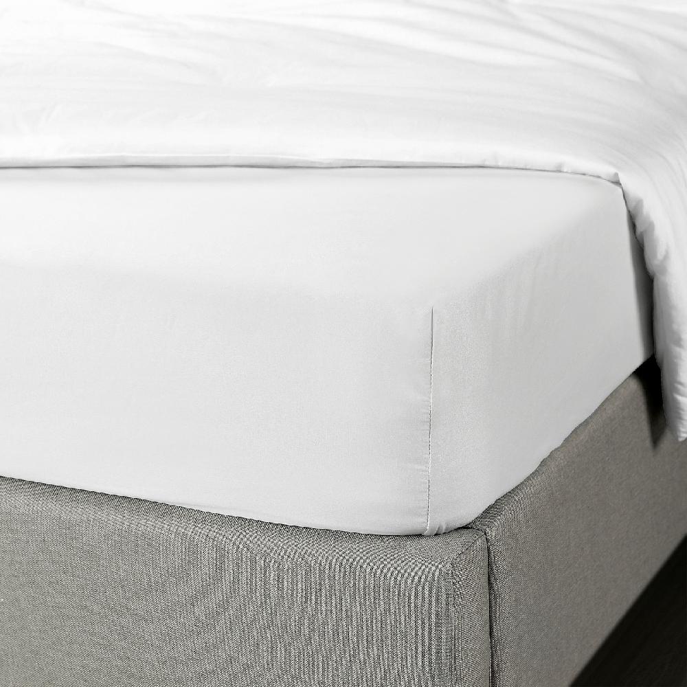 IKEA BRUKSVARA Spannbettlaken weiß 140x200 cm Versandkostenfrei