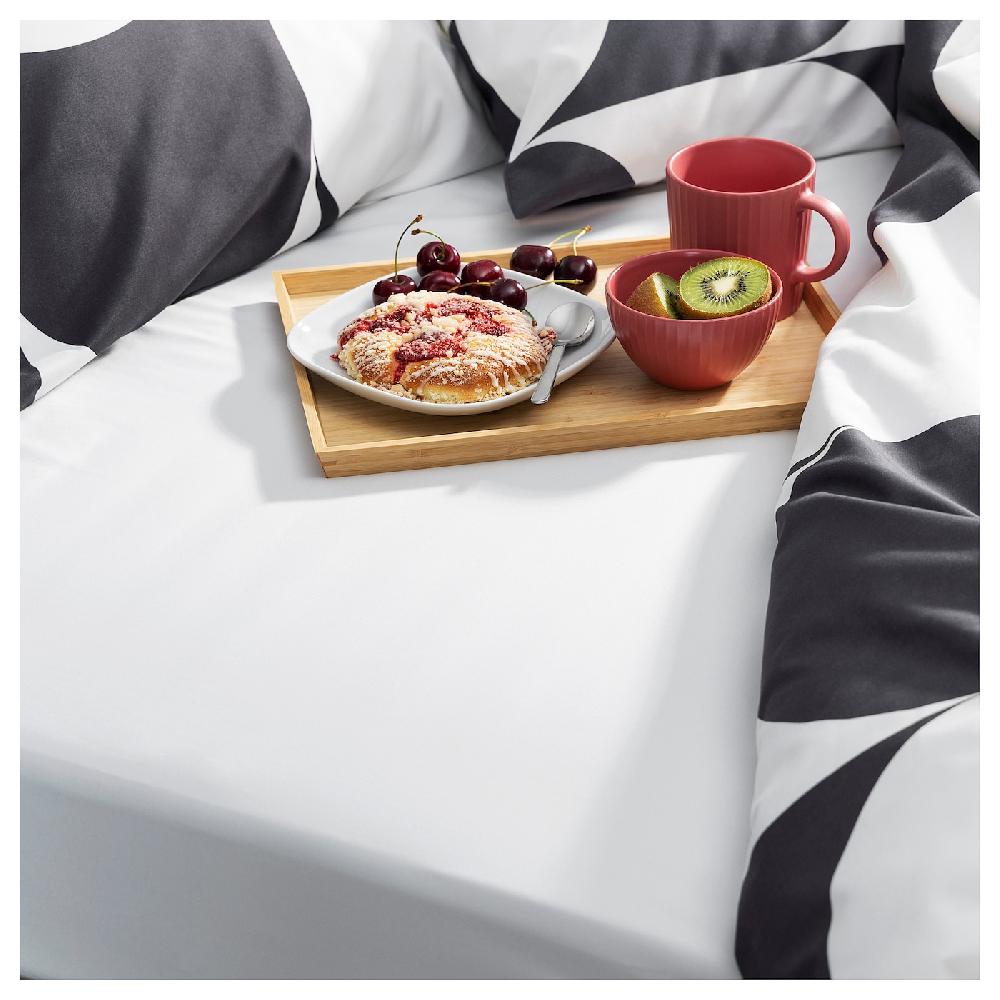 IKEA BRUKSVARA Spannbettlaken weiß 140x200 cm Versandkostenfrei