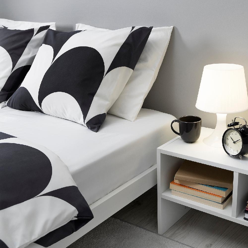 IKEA BRUKSVARA Spannbettlaken weiß 140x200 cm Versandkostenfrei