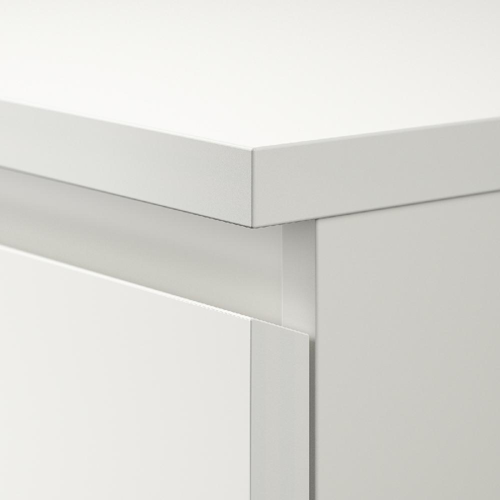 IKEA MALM Kommode mit 2 Schubladen weiß 40x55 cm Großer Ausverkauf