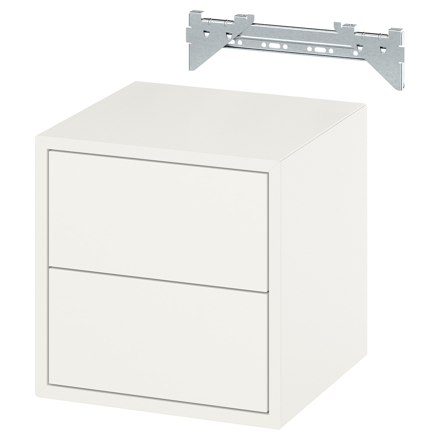 IKEA EKET Wandschrank mit 2 Schubladen weiß 35x35x35 cm