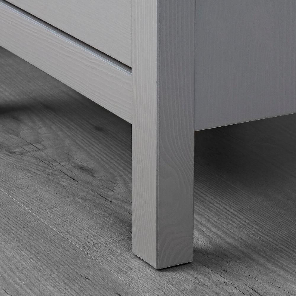 IKEA HEMNES Kommode mit 2 Schubladen grau lasiert 54x66 cm Preisnachlass