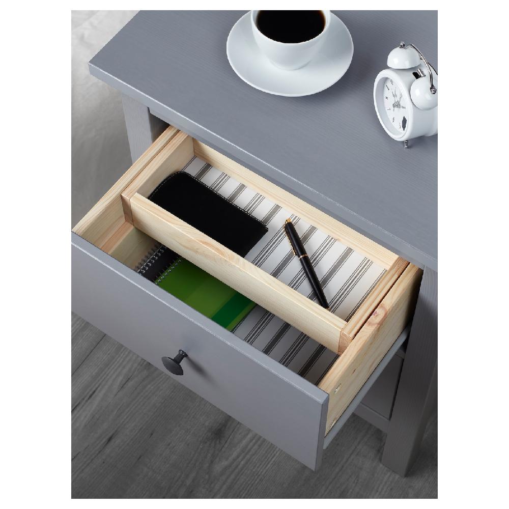IKEA HEMNES Kommode mit 2 Schubladen grau lasiert 54x66 cm Preisnachlass