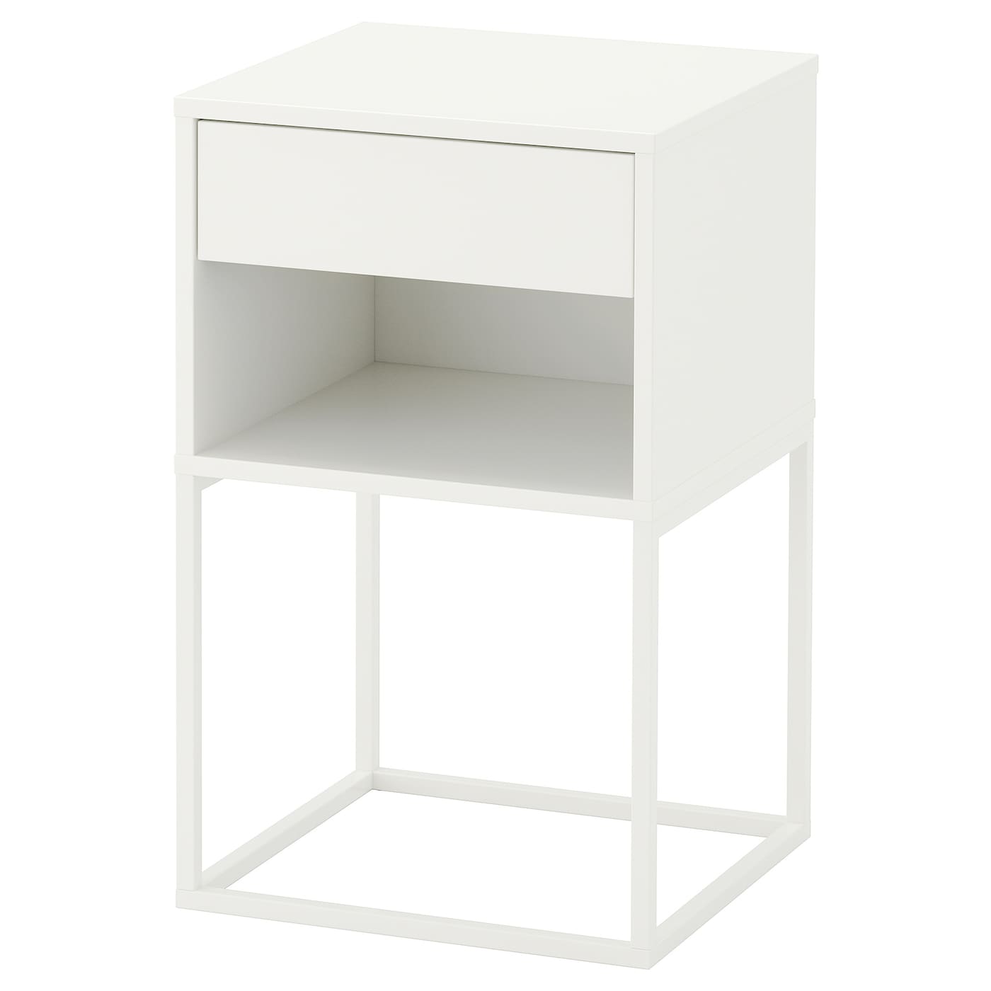 IKEA VIKHAMMER Ablagetisch weiß 40x39 cm