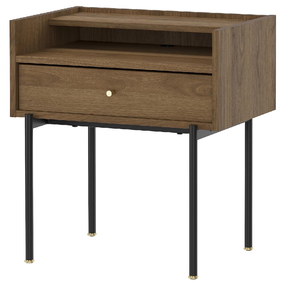 IKEA RÅDMANSÖ Ablagetisch braun Nussbaumnachbildung 54x38x58 cm