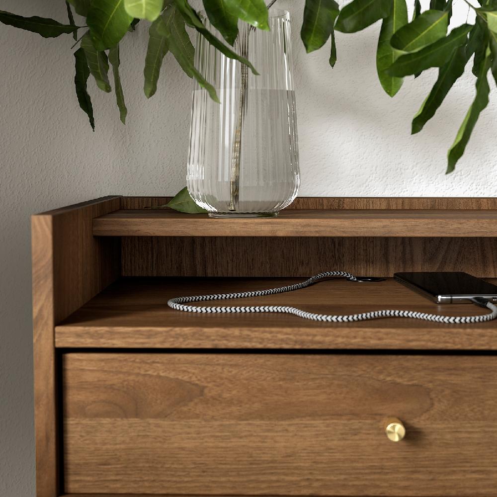 IKEA RÅDMANSÖ Ablagetisch braun Nussbaumnachbildung 54x38x58 cm Cyber Monday