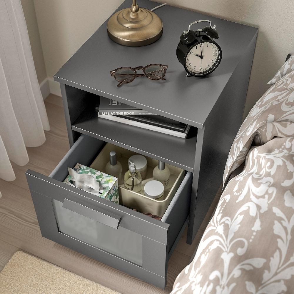 IKEA BRIMNES Ablagetisch grau 39x41 cm Valentinstagsangebot